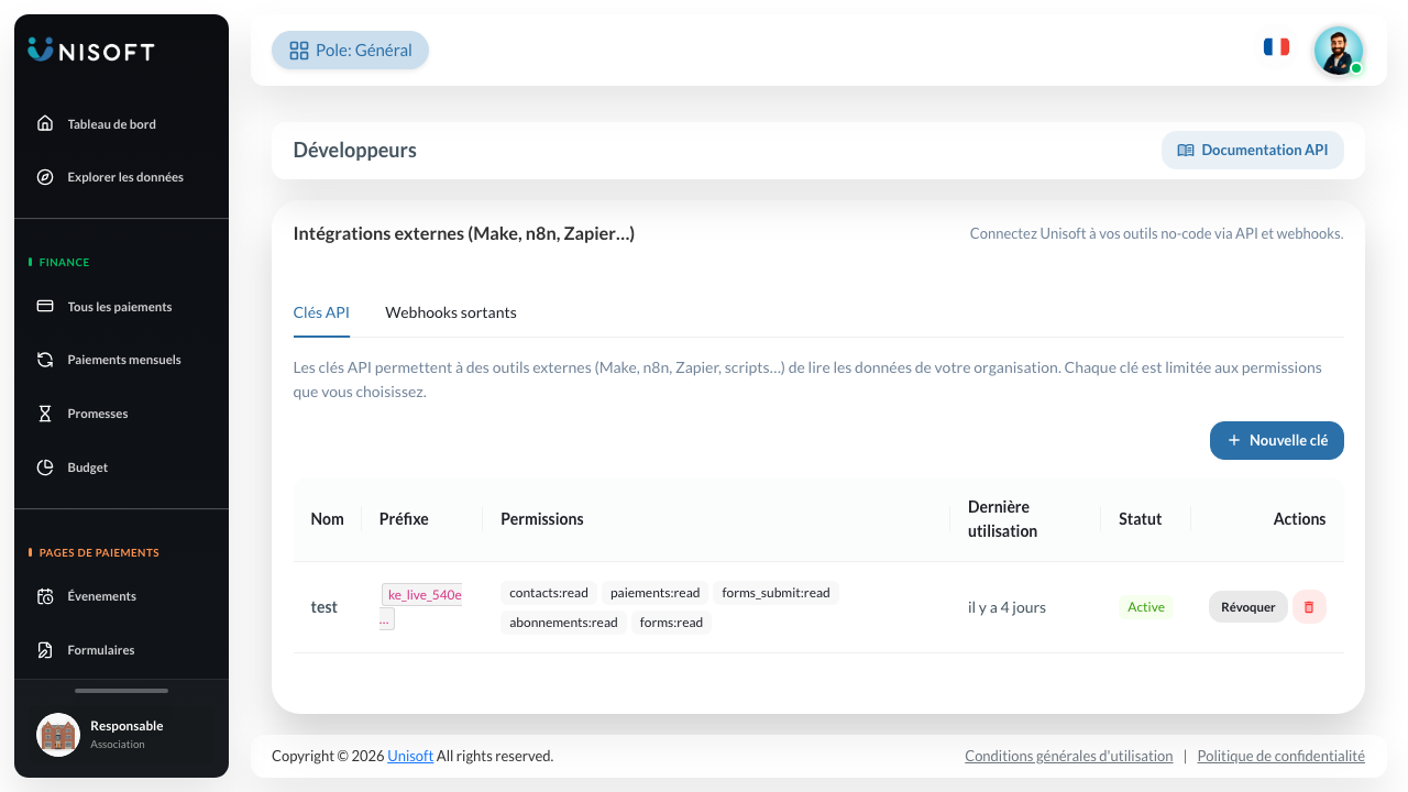 Cles api