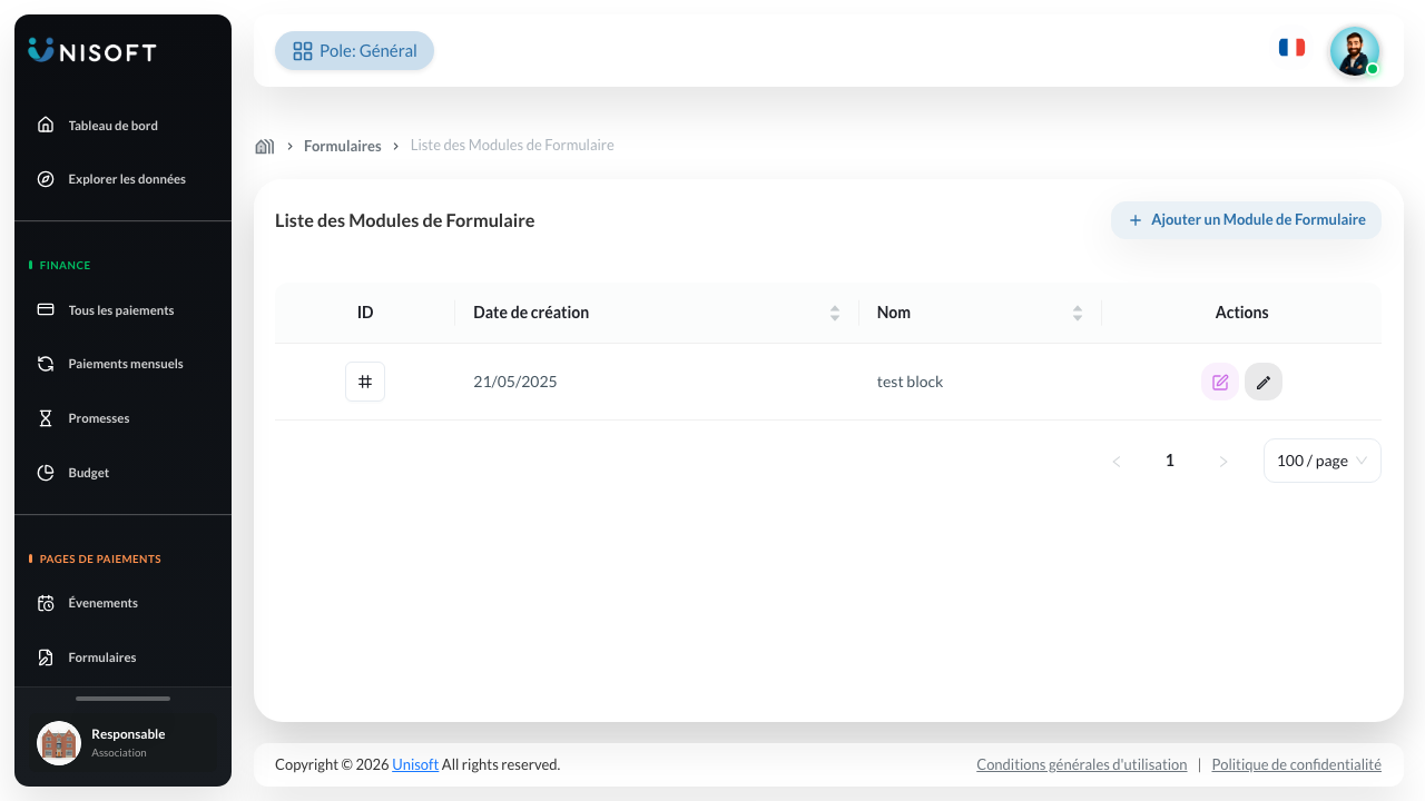 Block forms